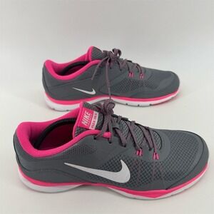 Nike Gray and Pink Athletic Shoes